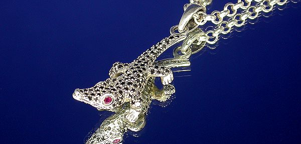 エス・コニシ PENDANT COLLECTION ワニ ペンダント トップ ネックレス①②③④⑤