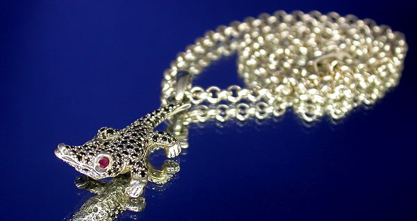 エス・コニシ PENDANT COLLECTION ワニ ペンダント トップ ネックレス①②③④⑤