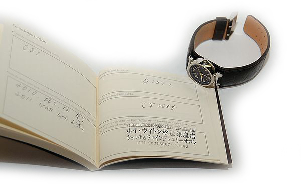ルイ・ヴィトン Q1211 タンブール クォーツ マットカーフ